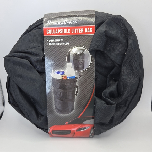 Other - Collapsible Litter Bag - Black